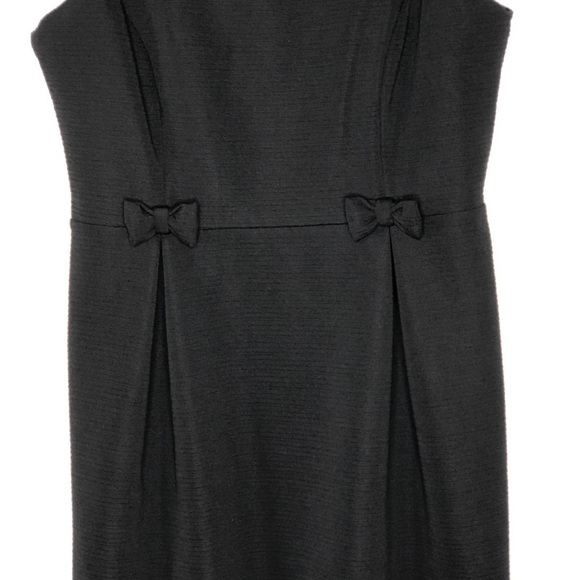 Lauren Conrad Textured Scoop Neck Pleated Dress Black 12 - Picture 4 of 12